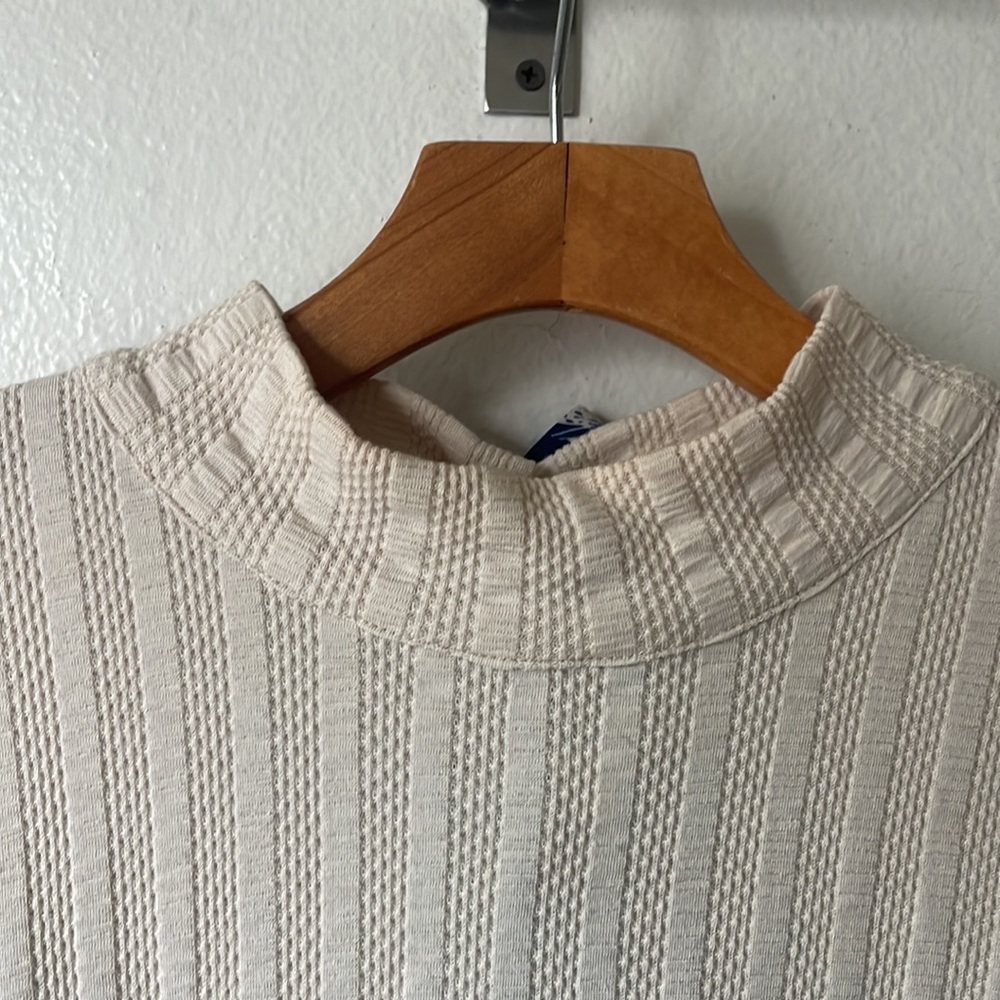 Free People Mock Neck Back Tie Long Sleeve Top - Medium - Picture 5 of 8